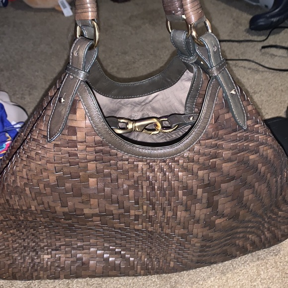 Cole Haan Genevieve Woven Triangle Tote - Picture 2 of 7